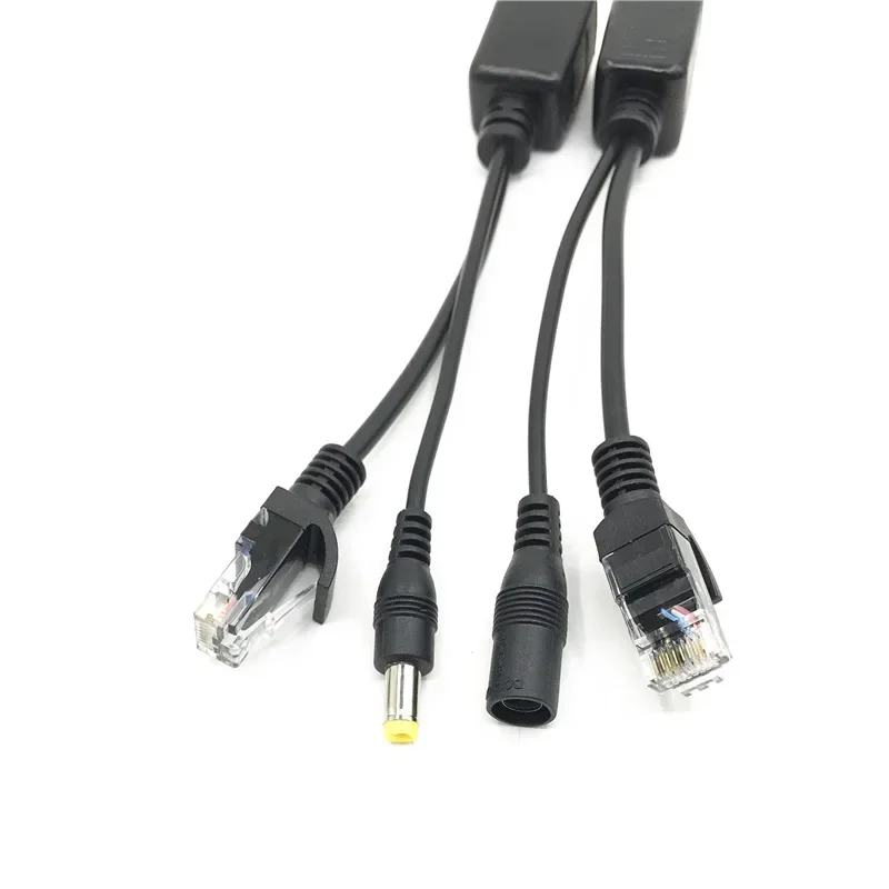 Кабель POE для IP-камеры Пассивный адаптер Power Over Ethernet разветвитель RJ45 инжектор