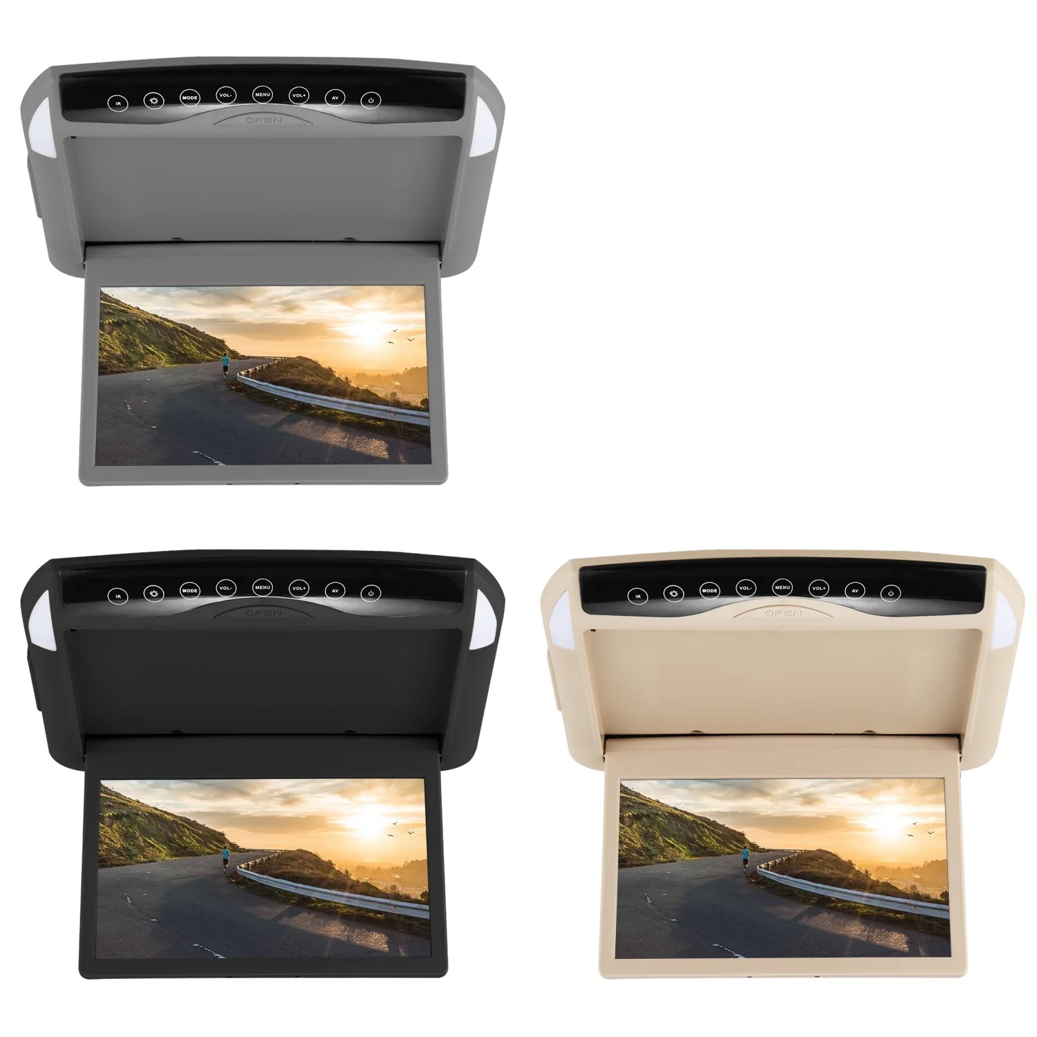 

Ultra Thin 10.1 Inch Car Monitor Roof Ceiling Mount Flip Down TFT LCD Monitor Player USB SD MP5 Speaker Game