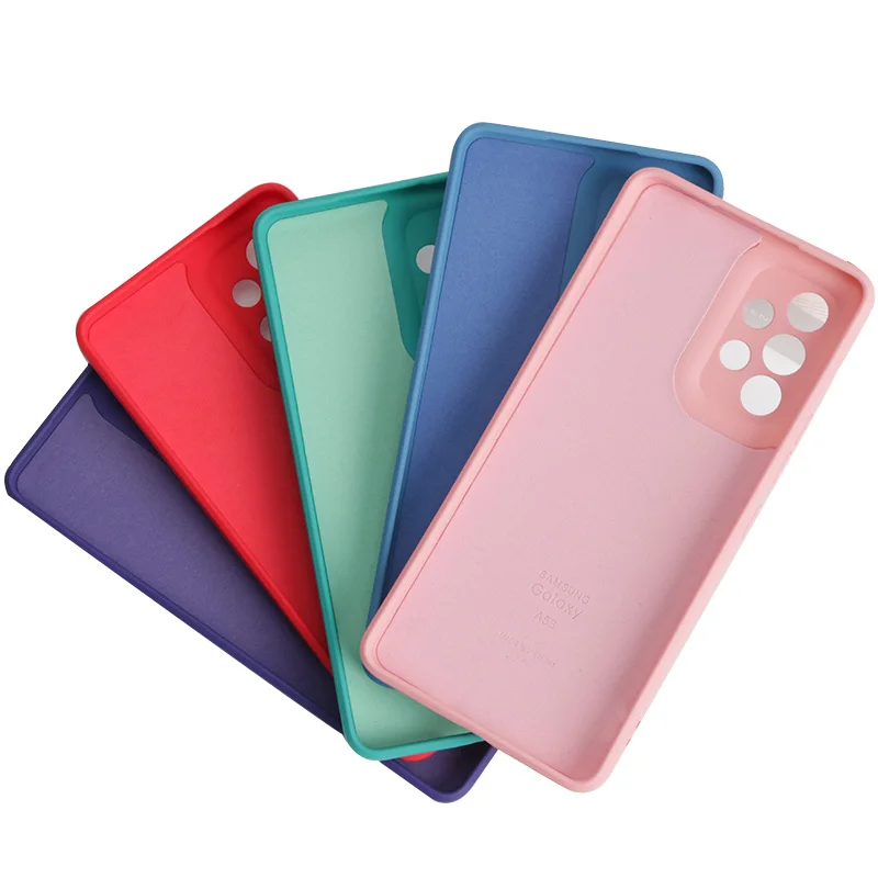 Оригинальный Мягкий противоударный чехол из жидкого силикона для Samsung Galaxy A53 A73