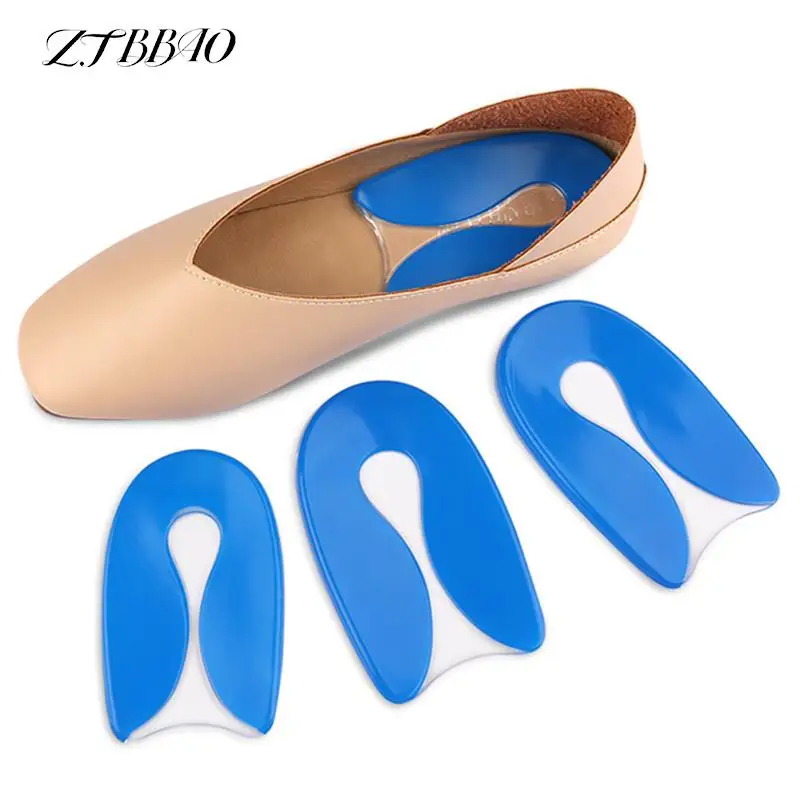 

1Pair Gel Insoles Heel Cushion Soles Support Shoe Pad Relieve Foot Pain Plantar Fasciitis Protectors Feet Care Inserts
