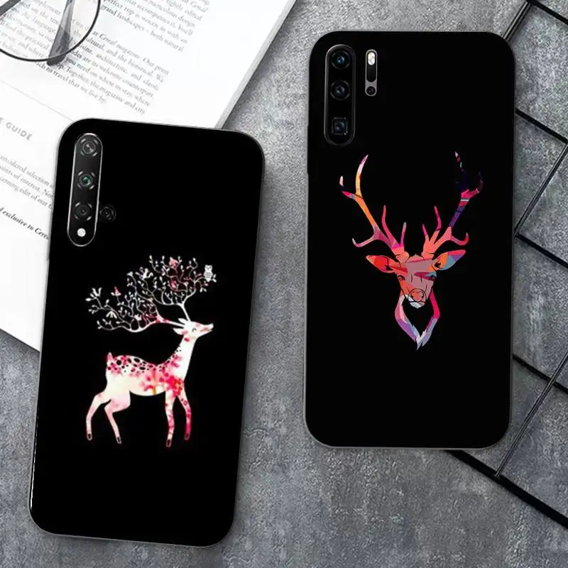 

Abstract Deer Phone Case for Huawei Honor 10 i 8X C 5A 20 9 10 30 lite pro Voew 10 20 V30