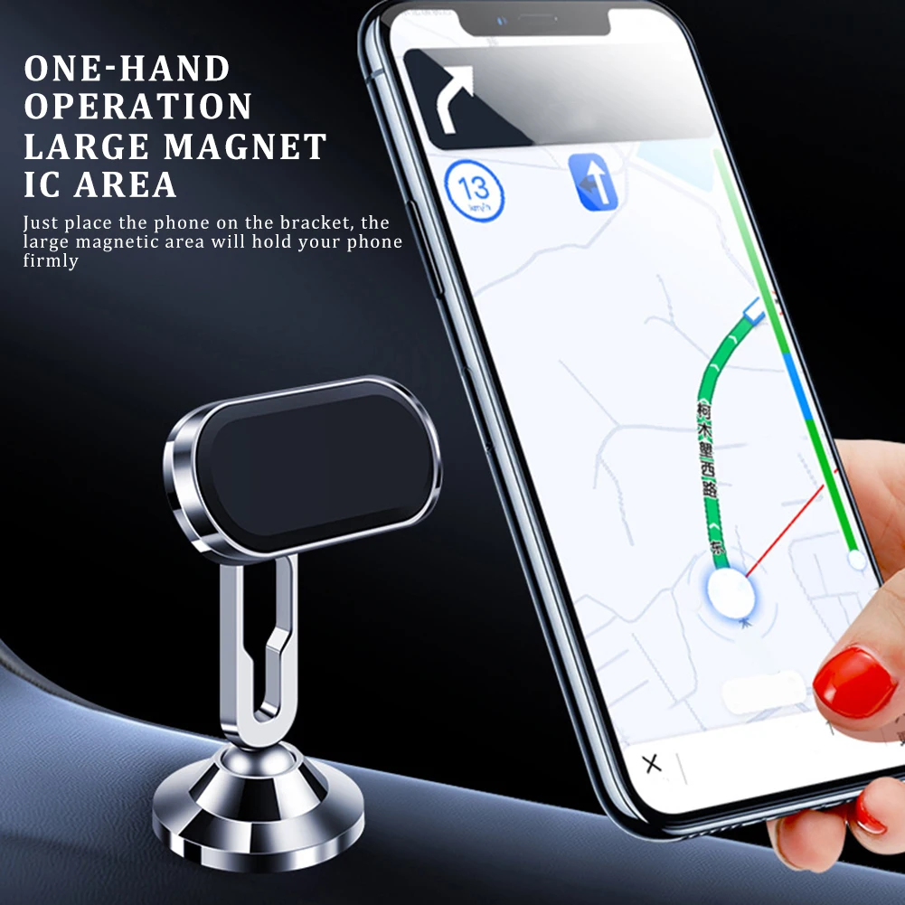 

Car Phone Holder Magnetic Phone Bracket 360-degree Adjustable Ball Heads Dashboard Phone Stand Navigation Stand Auto Accessories