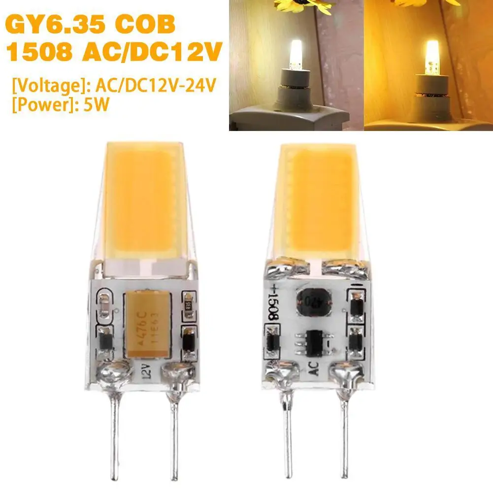 

1PCS LED COB 10W GY6.35 B15 12V dimmable LED GY6.35 12V LED B15 12V cob2508 dimming led g6.35 12v cob2508 crystal Light