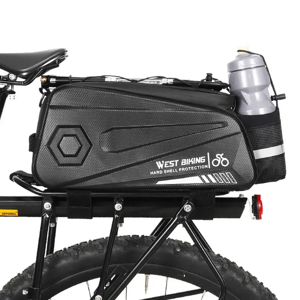 

Anti Slip Belt Faux Leather Corrosion Resistant Rear Seat Bag for Bicycle