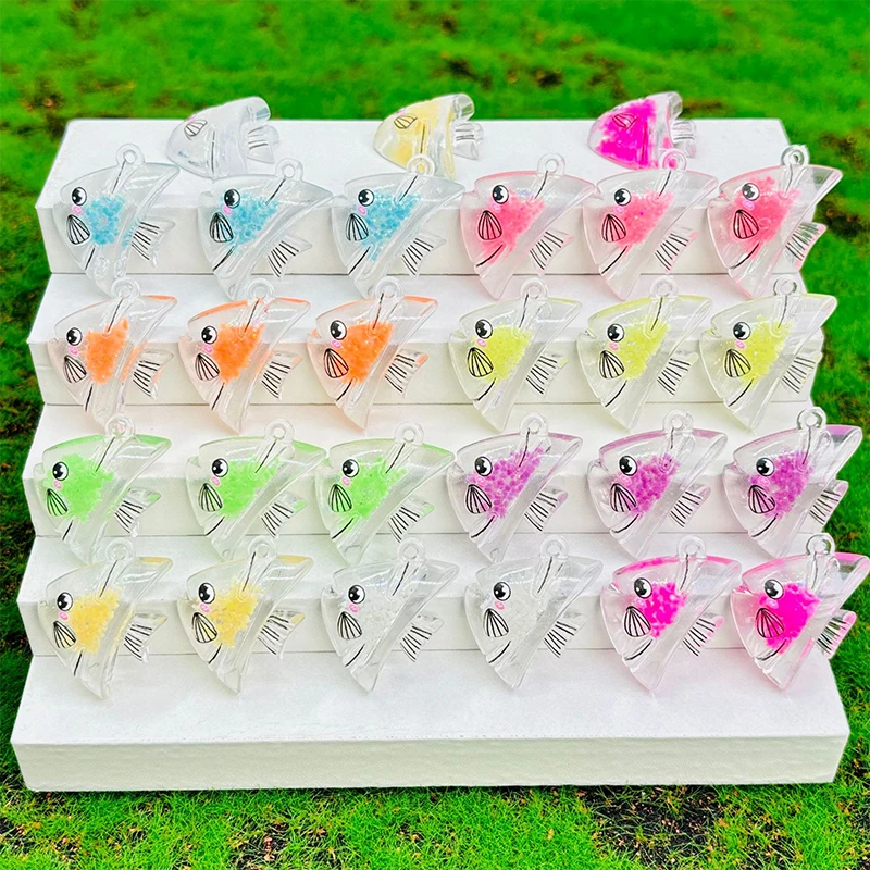 5 шт. милый мультяшный коралловый рыба светящийся блеск большой DIY модные игровые