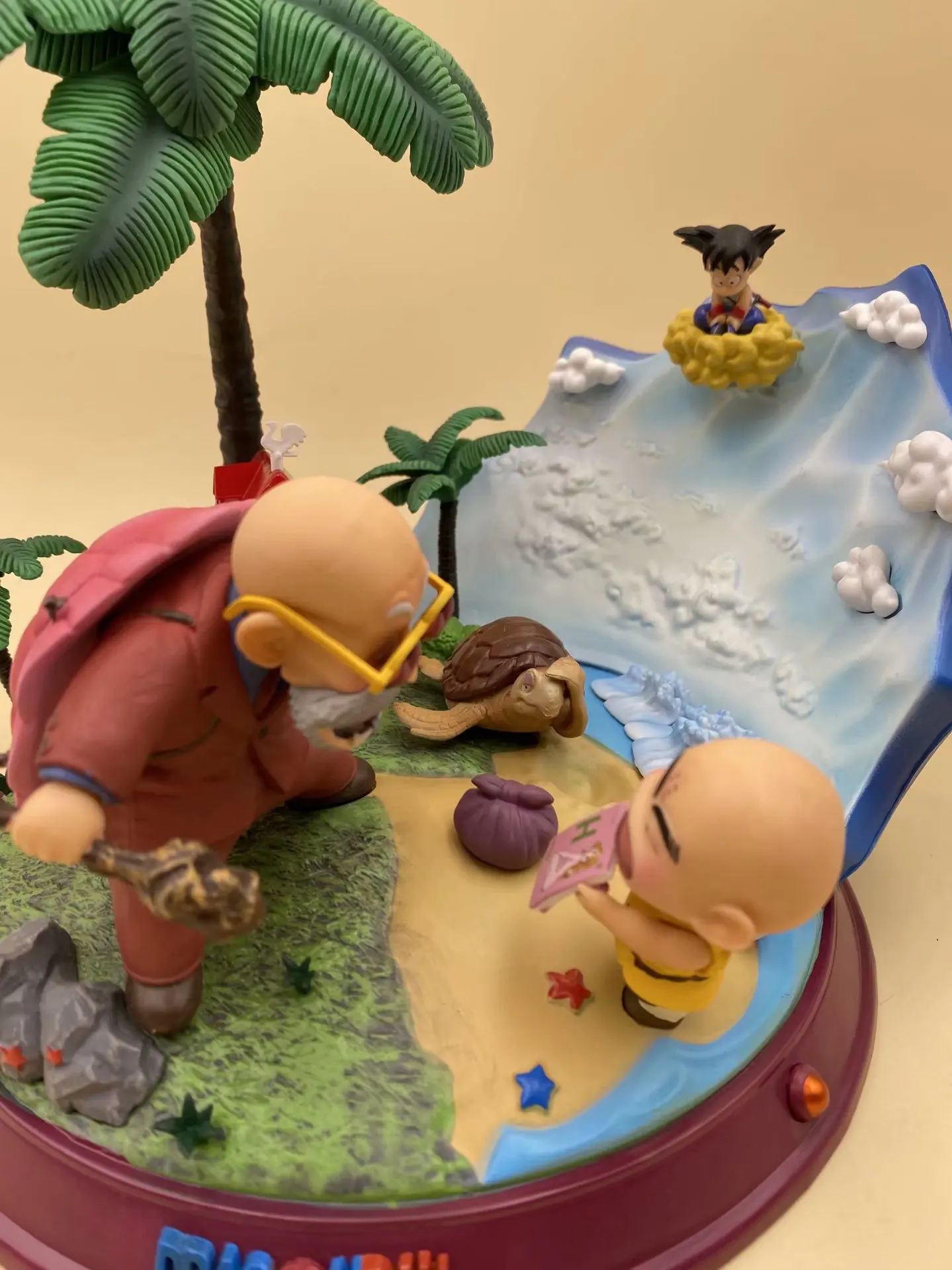 Фигурка аниме Dragon Ball Gk Master Roshi Krillin Childhood Son Goku Apprentice Scene Коллекция ПВХ Модель