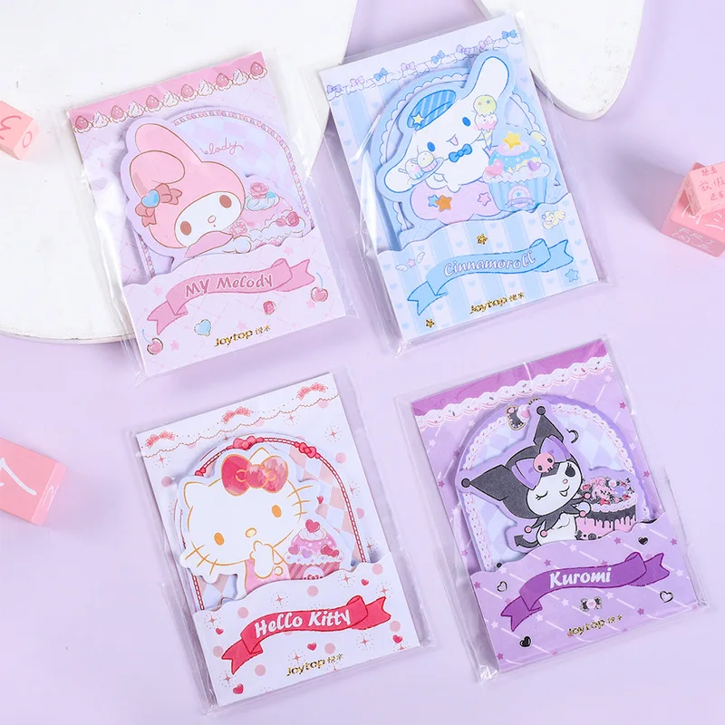 

45 Sheets Cute Cartoon Sticky Notes Kawaii Memo Pad Girl Diary DIY Collage Decorative School Notebook Japanese Stationery Gift