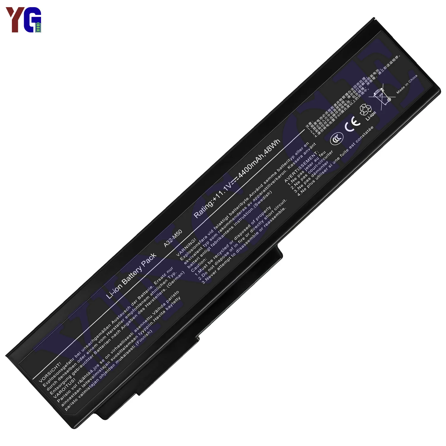 Фото Аккумулятор для ноутбука A32-M50 4400 мАч для ASUS N53S N53J N43J N43S A32-N61, сменный аккумулятор + бесплатные инструменты №2
