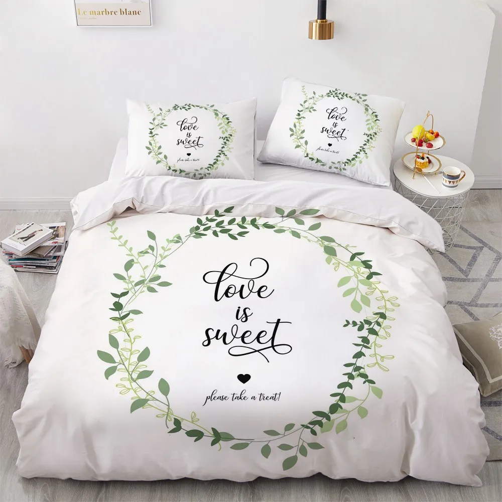 

Комплект постельного белья из трех предметов с объемным рисунком