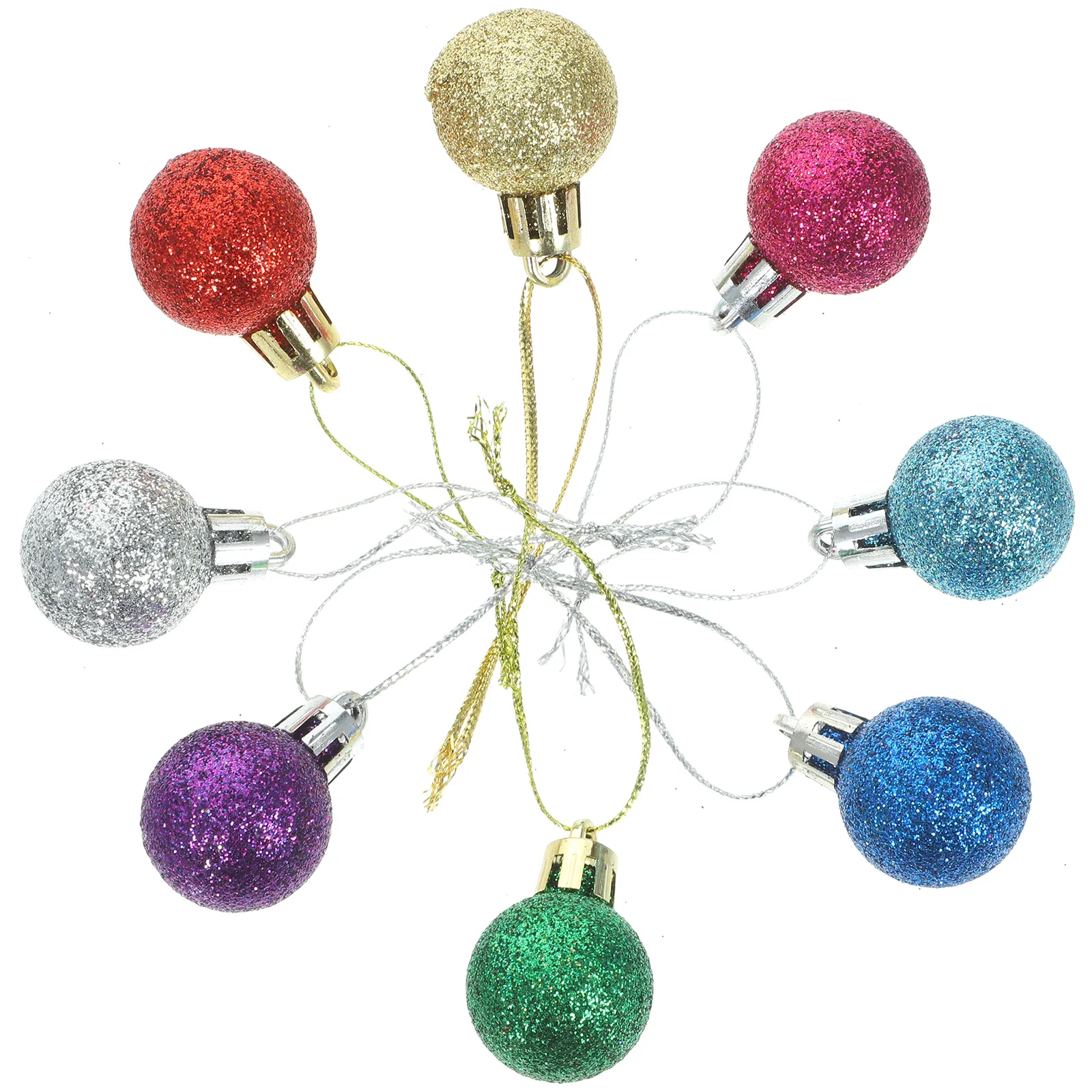 

Christmas Glitter Ball Ornaments Mini Shatterproof Xmas Bauble Balls Christmas Miniature Balls Christmas Tree