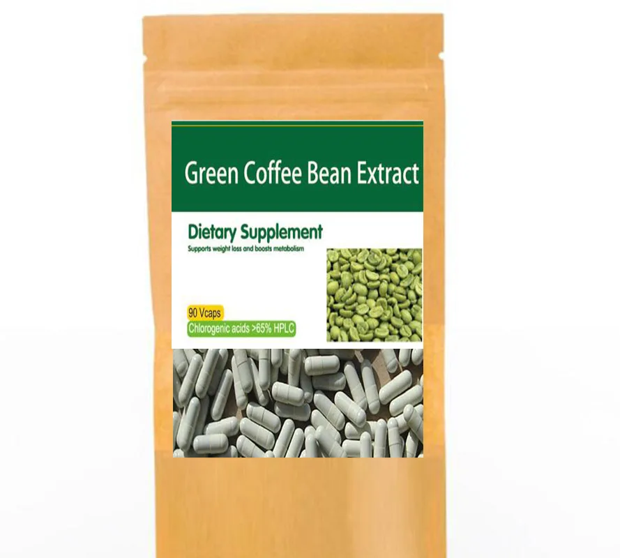 

100pcs,Green Coffee Bean Extract Chlorogenic Acid Capsule Supports Cardiovascular Health Weight Loss