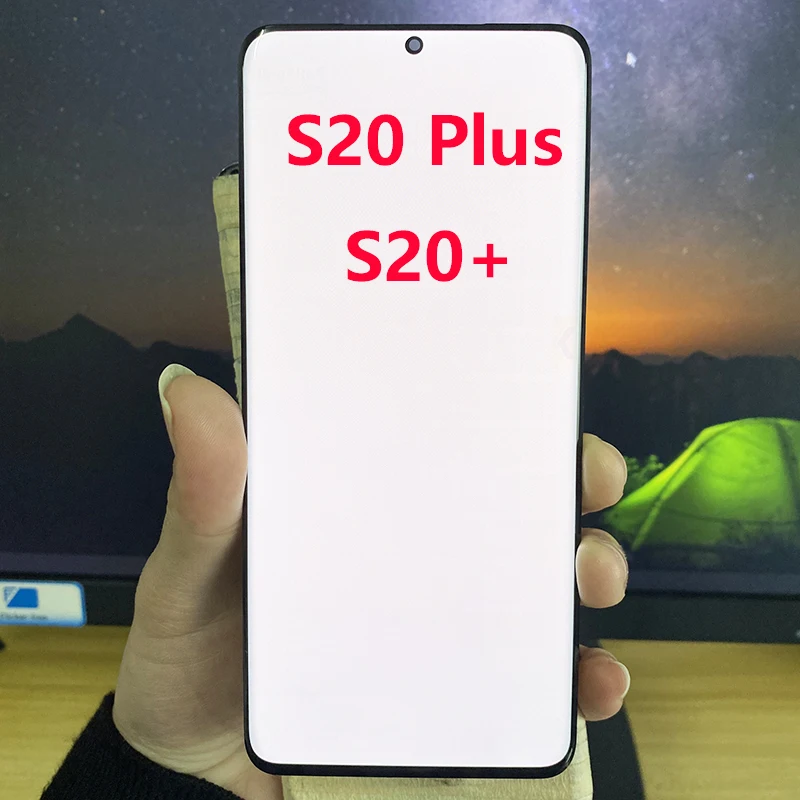 Только ЖК-дисплей Burn G985F для Samsung Galaxy S20 Plus с рамкой SM- G985A G985U G985F/DS сенсорный экран |