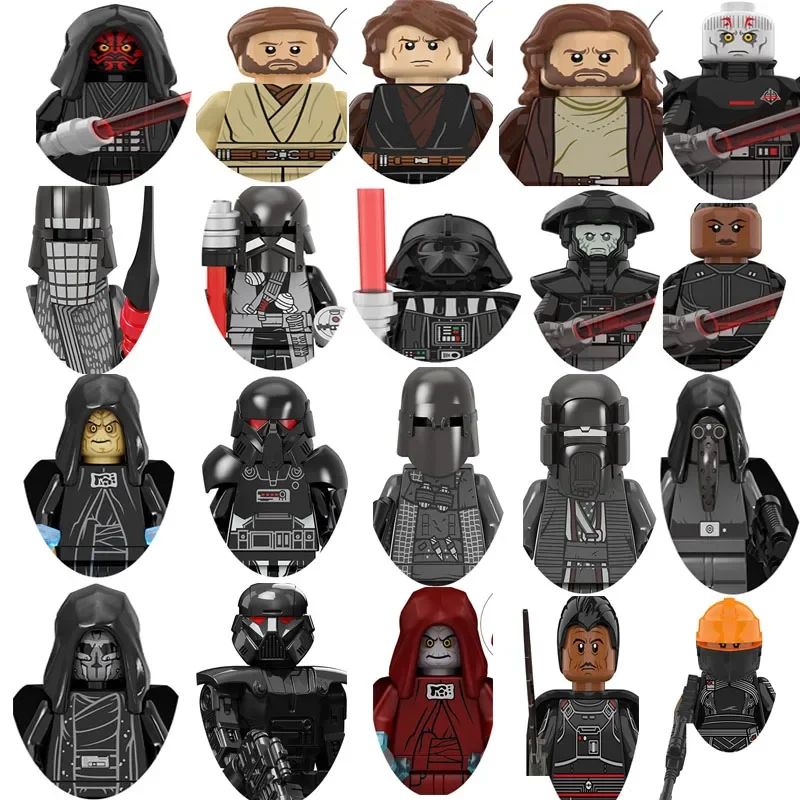 KT1059 Hot Toys Star Wars Building Blocks Mandalorians Han Solo Luke Guard Thrawn Baylan Skoll Shin Hati mini building block