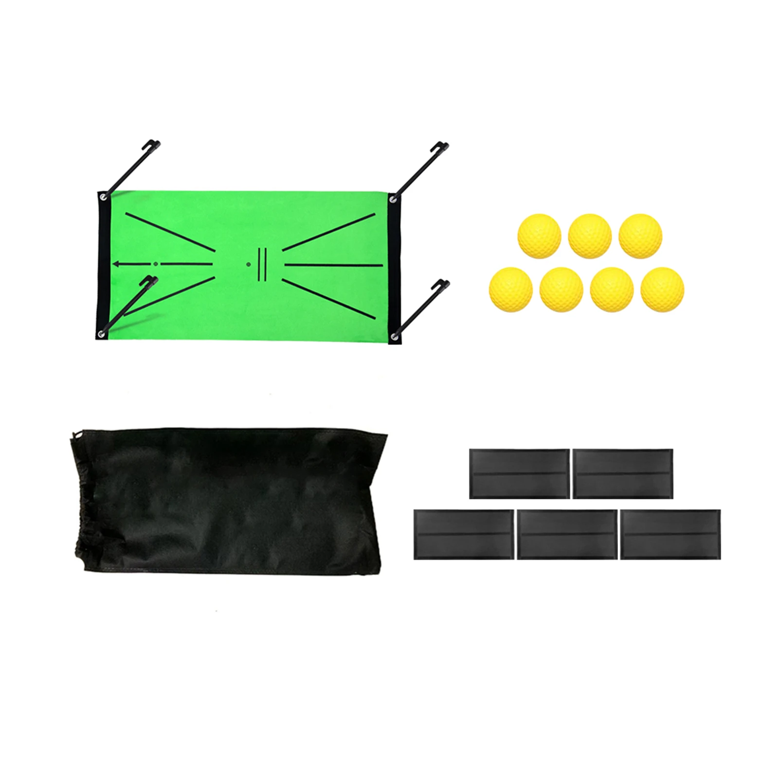 

Sports Golf Training Mat Set Swing Detection Gift Practice Aid Batting Practical Hitting Enthusiasts Indoor Outdoor Game