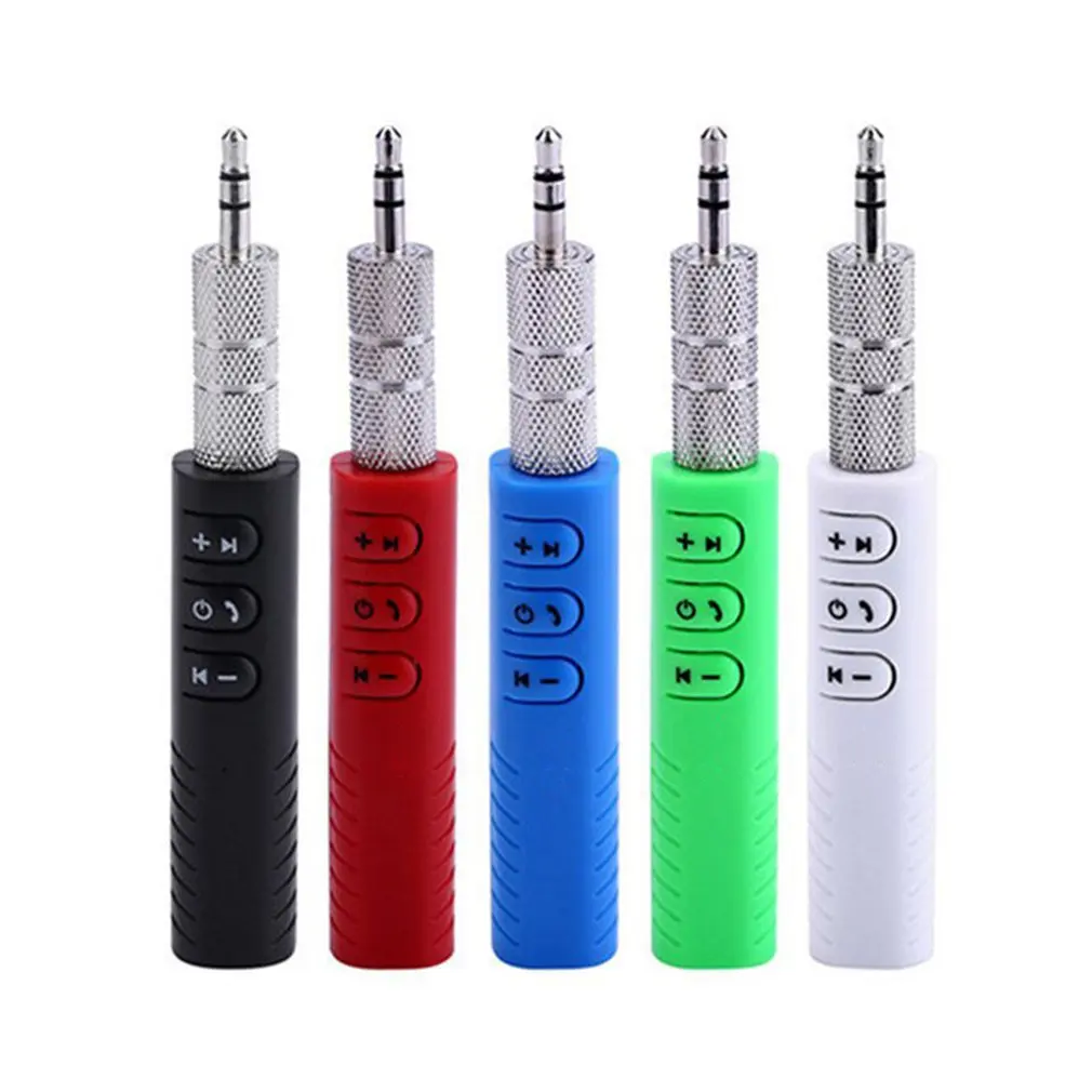 

3.5mm Jack Bluetooth-Compatible Car Kit Hands Music Audio Receiver Adapter Auto AUX Kit for Speaker Headphone
