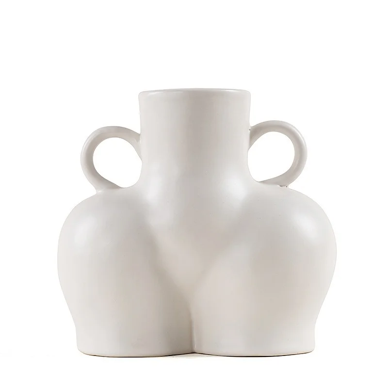 

Ceramic Vase Home Decoration Maison Handicraft Ornaments Body Art Dried Flower Vase ваза для цветов jarrones decorativos moderno