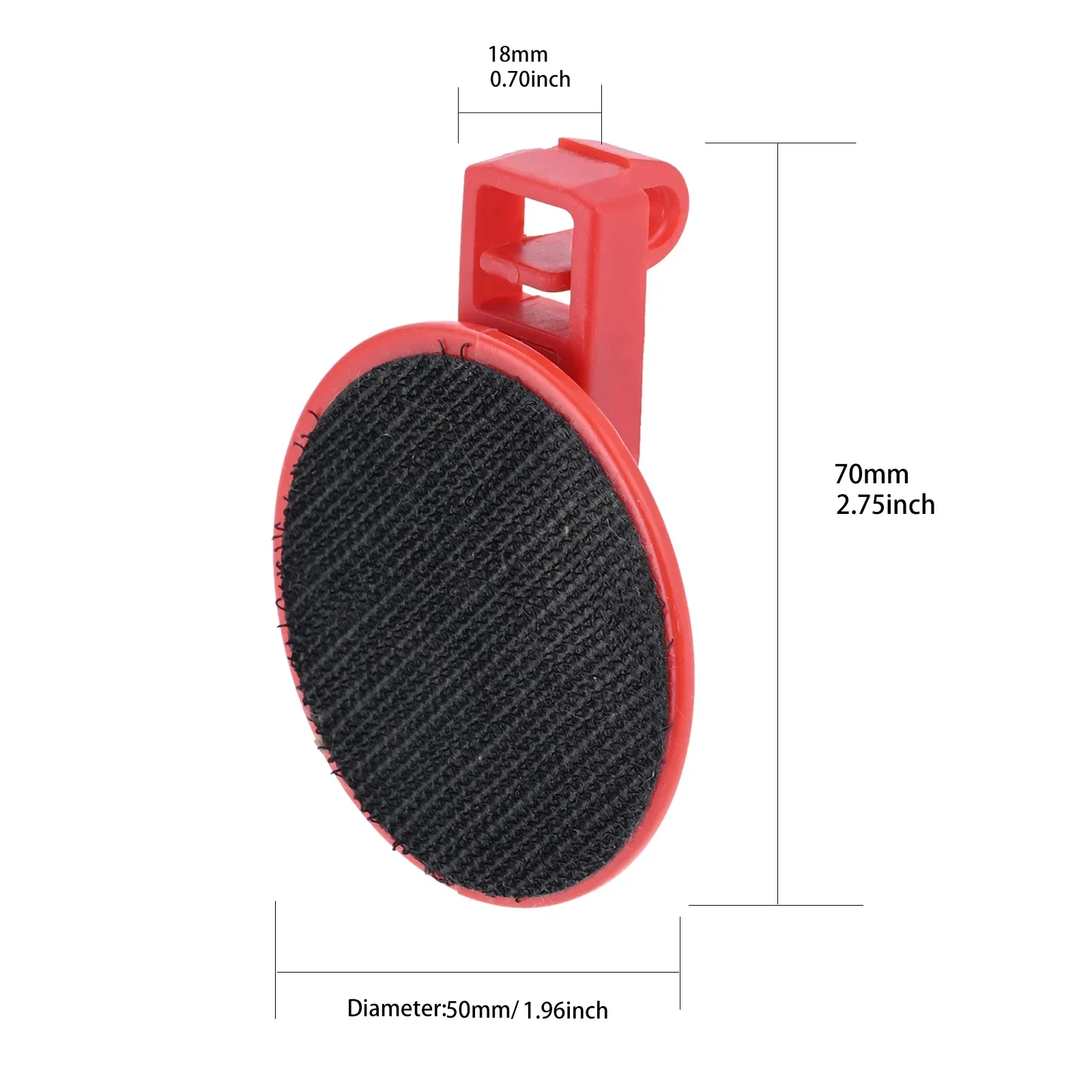 

Крючок для перфорированной доски красный пластик