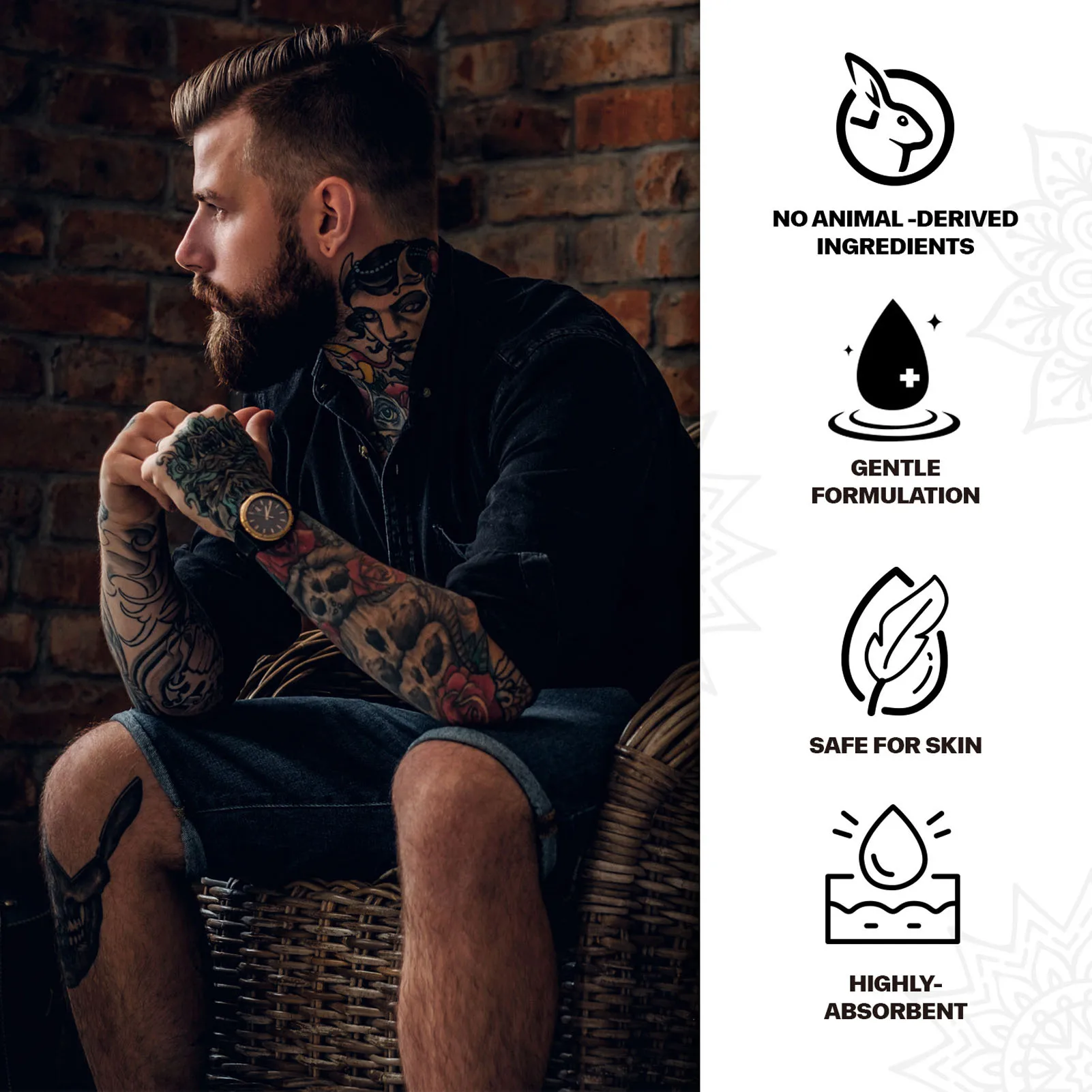 Увлажняющий лосьон для тела с татуировкой Профессиональный уход за кожей после