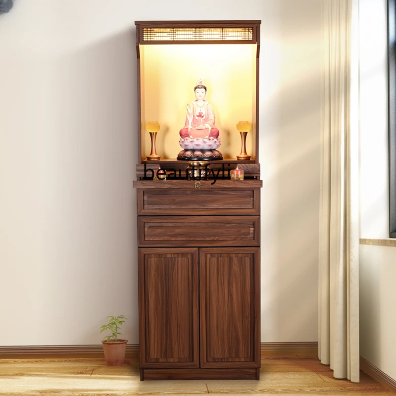 

Шкаф Будды, современный простой домашний стол для поклонения в гостиной, Бог богатства, Гуаньинь, экономичный шкаф для одежды