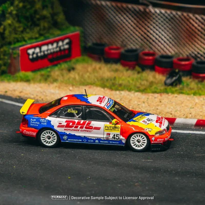 Фото Модель гоночного автомобиля TW Tarmac Works 1:64 Audi A4 Quattro Cup 1998 из литого под давлением сплава, коллекционные модели для взрослых, праздничные подарки, игрушки для мальчиков. №2