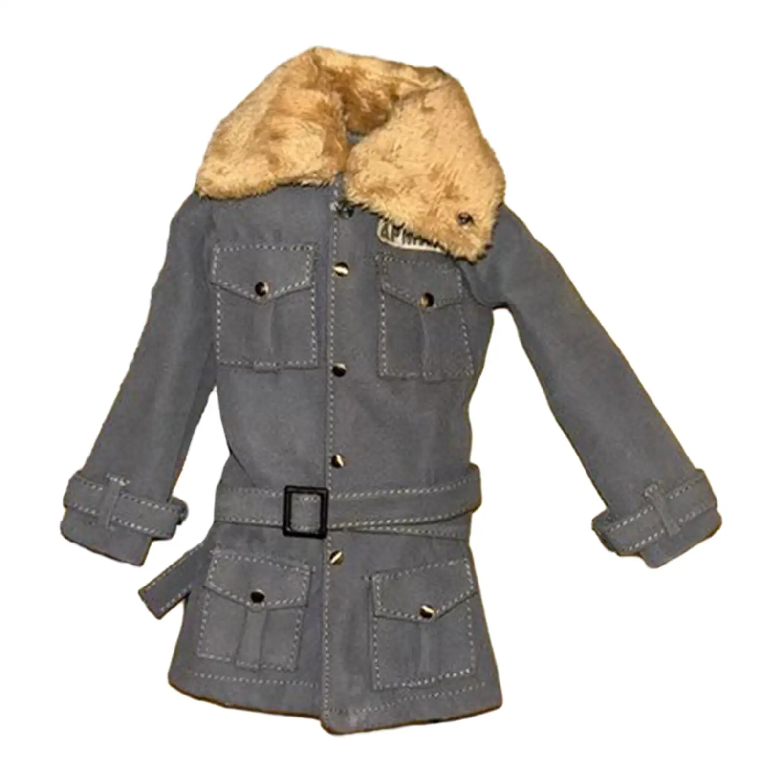 

1/6 Scale Winter Coat Handmade Doll Clothes, Miniature Clothing Soldier Costume for 12" Female Action Figures Accessory