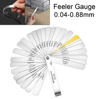 32 blades feeler gauge metric gap filler gauge 0 04 0 88mm stainless steel high precision thickness gauge measure tool