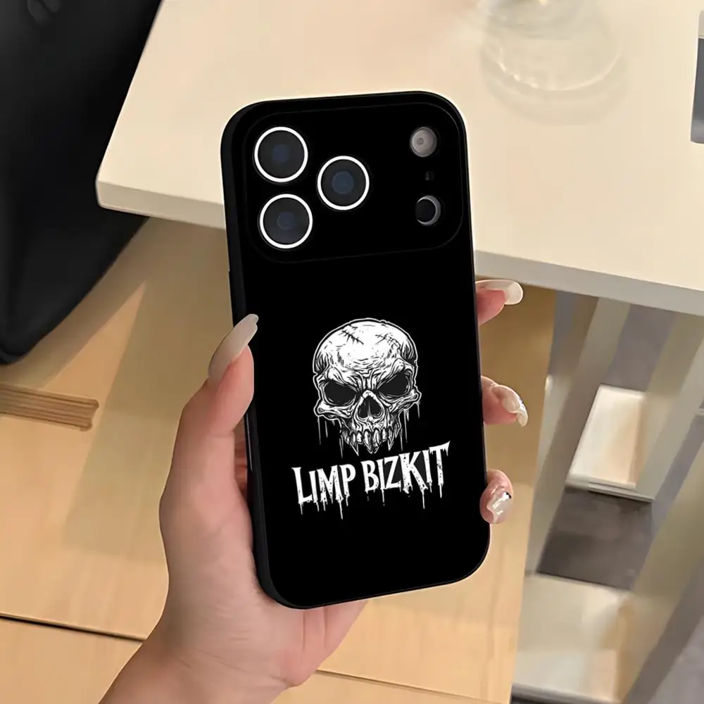 Фото Чехол для телефона Rock Band Limp Bizkit для iPhone 17 Air 16 E Pro Max 15 14 13 Mini 12 Pro 11 Max Plus, черный, мягкий, силиконовый №4
