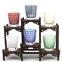 Whiskey Glass Hand Carved Glass Cup Creative Wine Glass Home Decoration Craft Japanese Shot Glasses Lead-free Crystal Glass