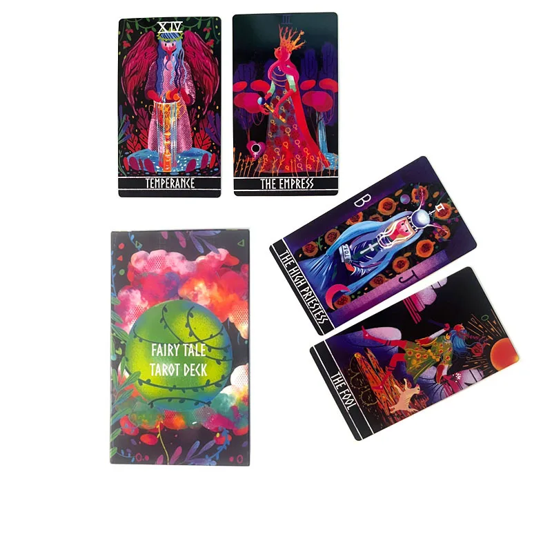 

12x7CM Fairy Tale Tarot Deck Oracle Cards Entertainment Card Game for Fate Divination Hobby Tarot Card With Paper Manual