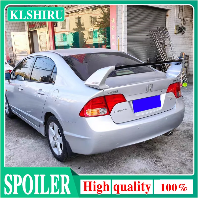 

For Honda Civic FD2 Black Red Spoiler 2006-2015 High Quality ABS Material Car Rear Wing Primer Color Rear Spoiler Car Styling