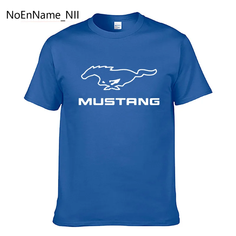 

2022 New Summer Men's T Shirt Ford Mustang Muscle Car Printed Top Men's TShirt Fashion Short Sleeve Sports Fans Cotton T-Shirt
