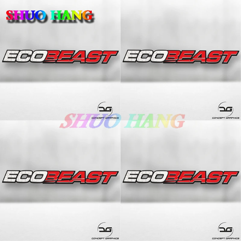 

Виниловая наклейка Ecobeast, наклейка для всех автомобилей Ecoboost, автомобильные наклейки, оконные стволы, мотоциклетные декоративные наклейки из ПВХ
