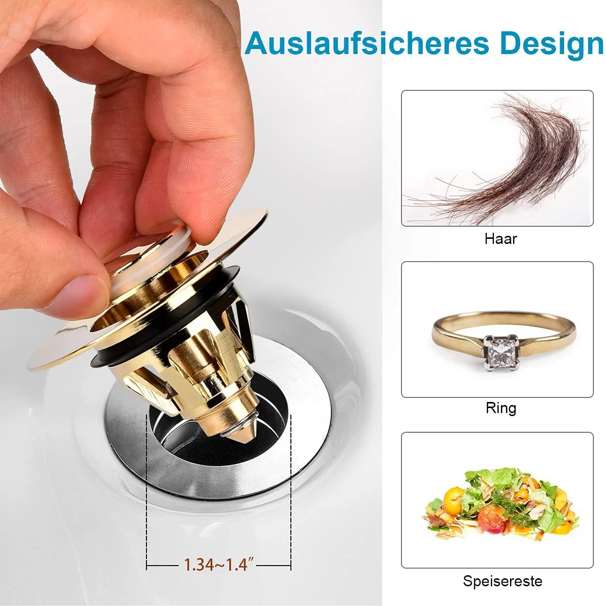 Дренажный фитинг для раковины универсальная Выдвижная заглушка клапана