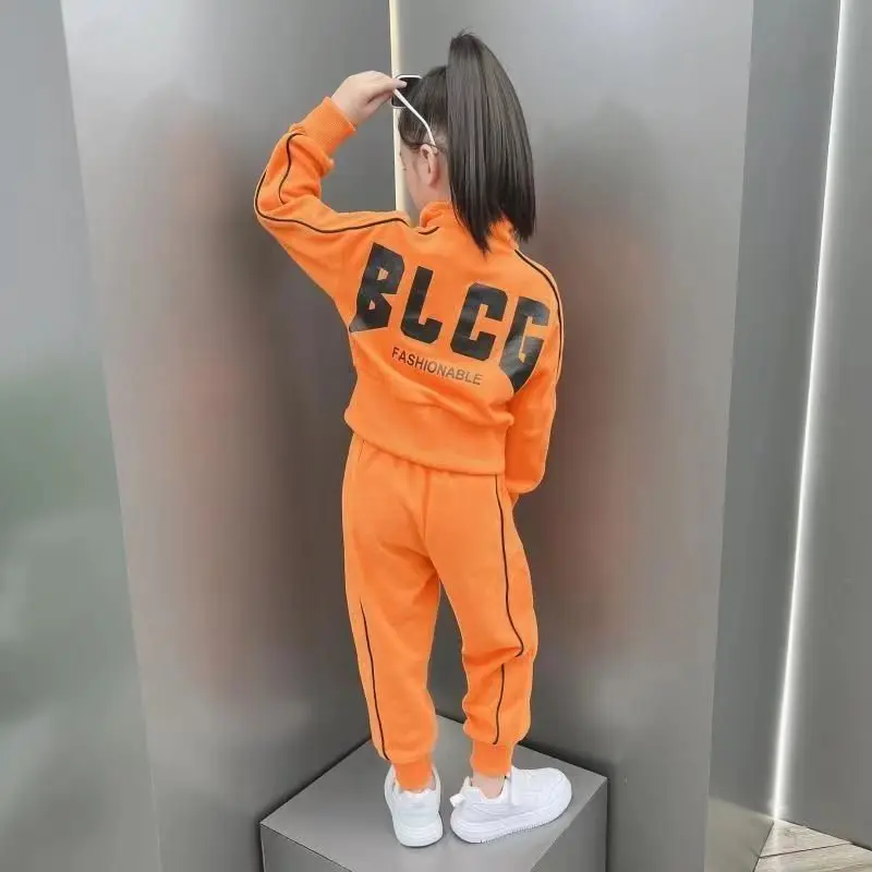 

Kids Girls Suit Spring And Autumn 2023 New Style Foreign Style Childrens Versatile Casual Wear Girl Baby Clothing Childrens