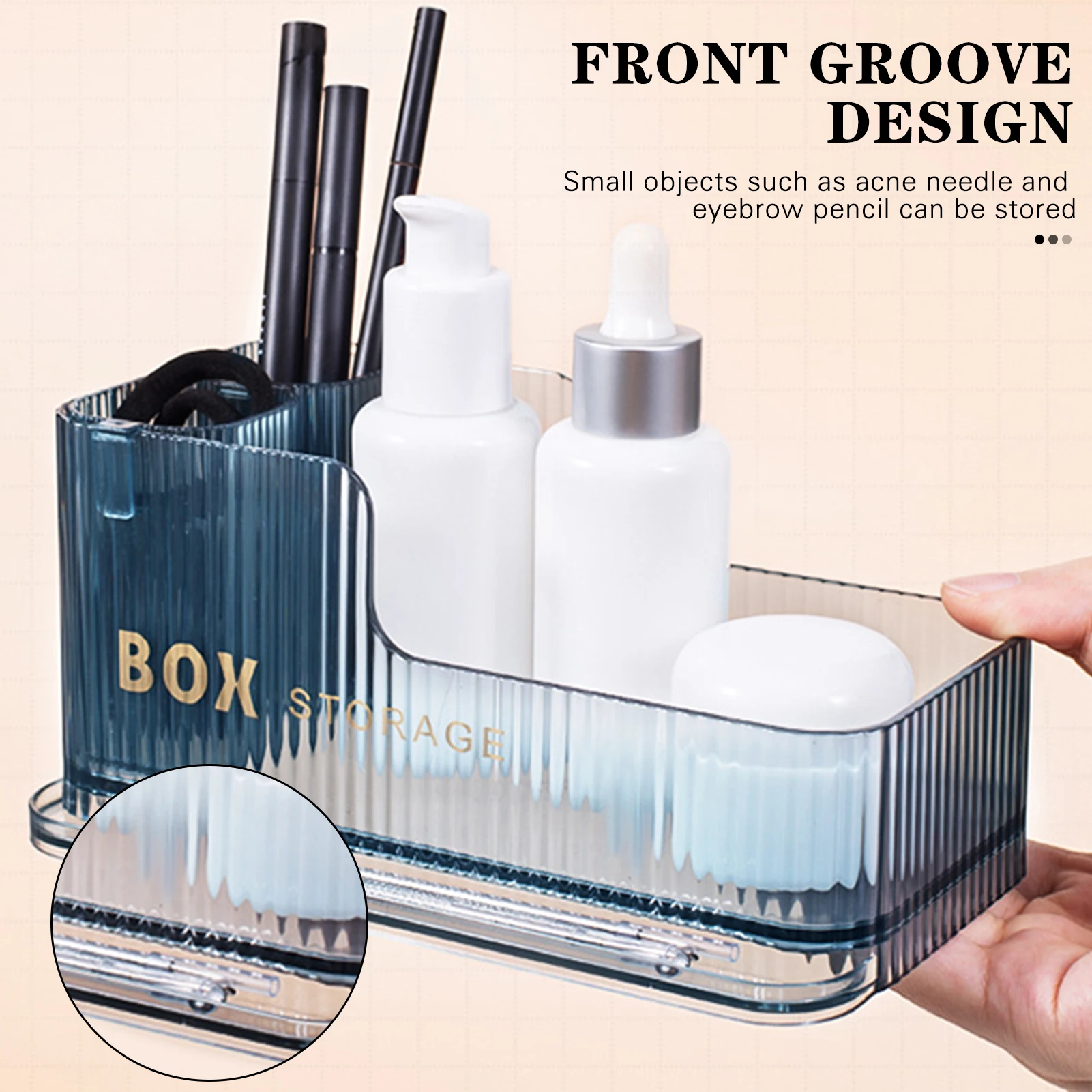 

Transparent Cosmetic Storage Box Multipurpose Large Capacity Lipstick Holder Lip Gloss Display Case Drawer Organizer Jewelry Box