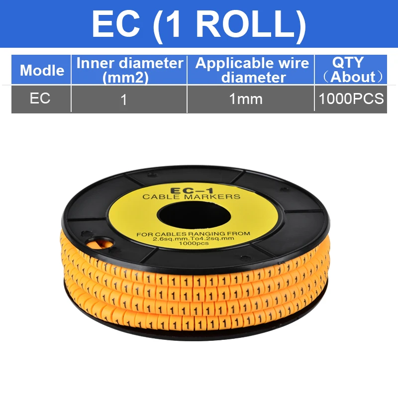 

Кабельный маркер ZYCN ПВХ для проводов 1.5/2.5/4/6 мм2