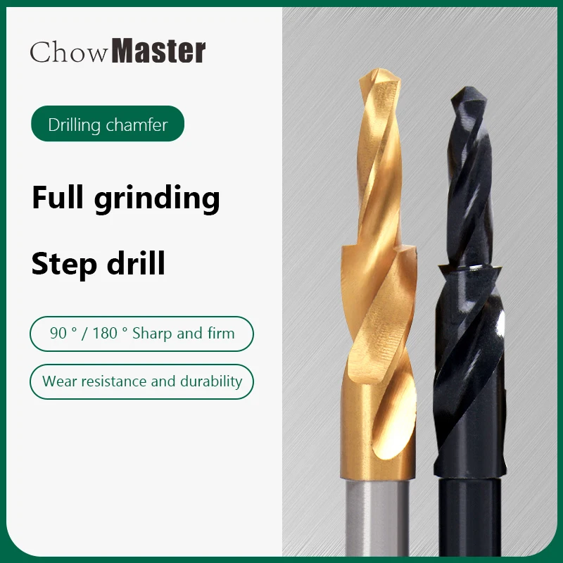 

Conical Drill Countersink Twist Step Drill Double Cutting Drill HSS Metal 90° 180° M3 M4 M5 M6 M8 M10 M12 Step Drill