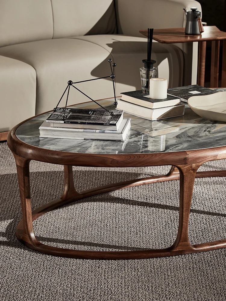 Минималистичный кофейный столик из черного ореха Северной Америки 1 6 м