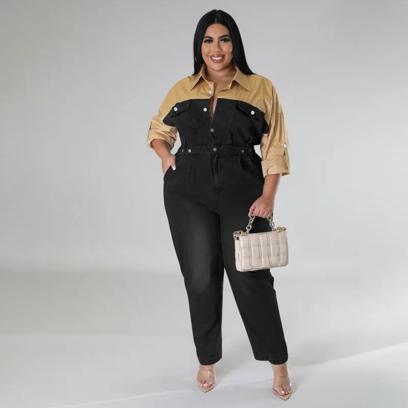 Рисунок 3 - Женский джинсовый комбинезон в стиле пэчворк