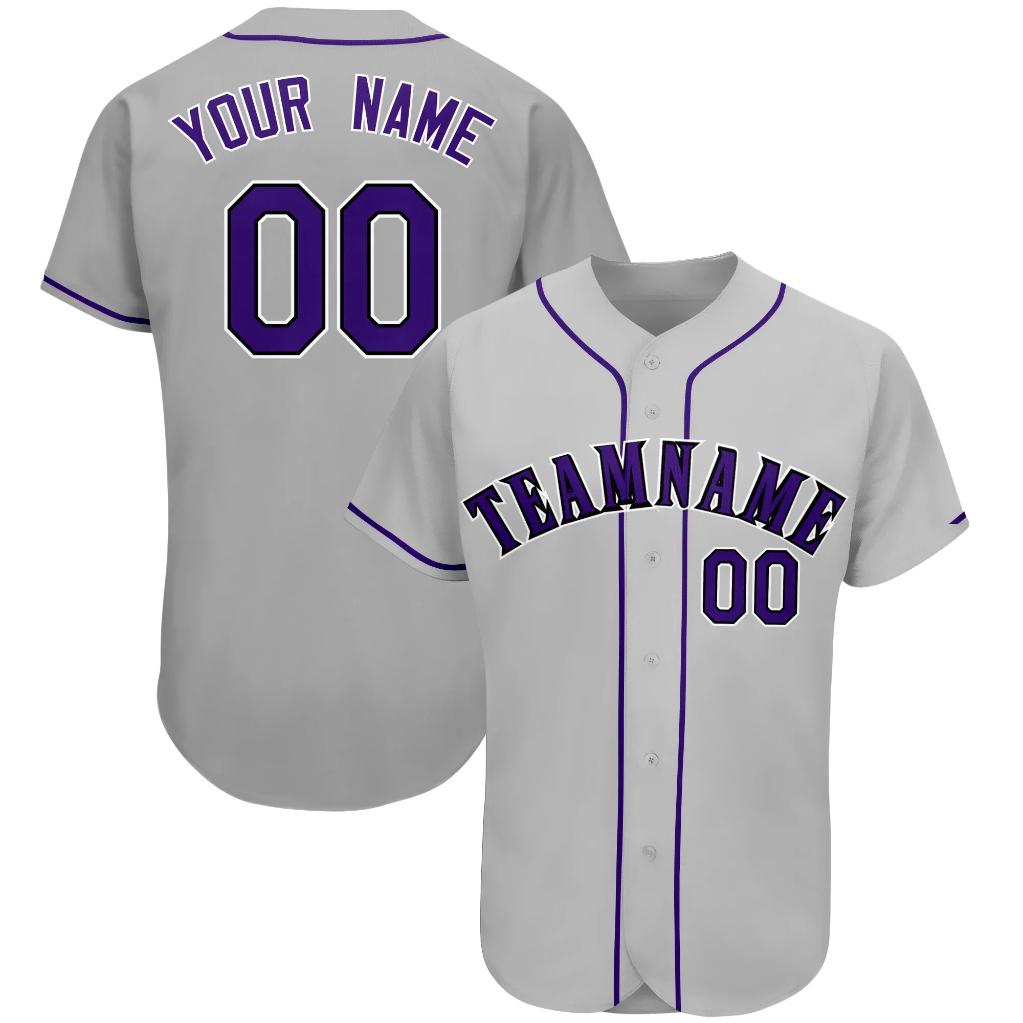 Customized Baseball Jersey Stitching Your Name/Number Mesh Breathable Dry-comfort Sportswear for Men/Women/Youth Big Size Casual