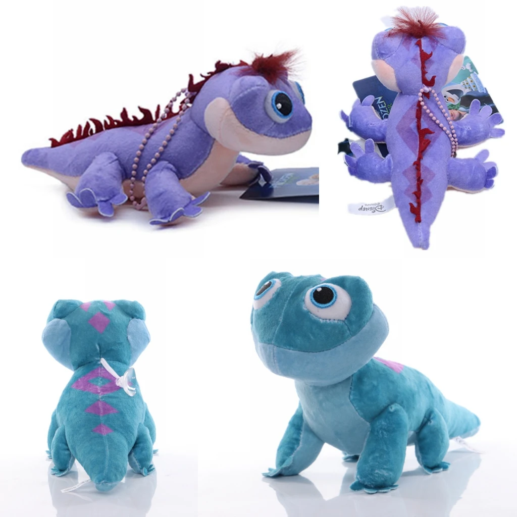 DISNEY Frozen Fire Ice Lizard Cosplay Doll Toy Plush Dolls Kids Christmas Gift Pendant Accessories