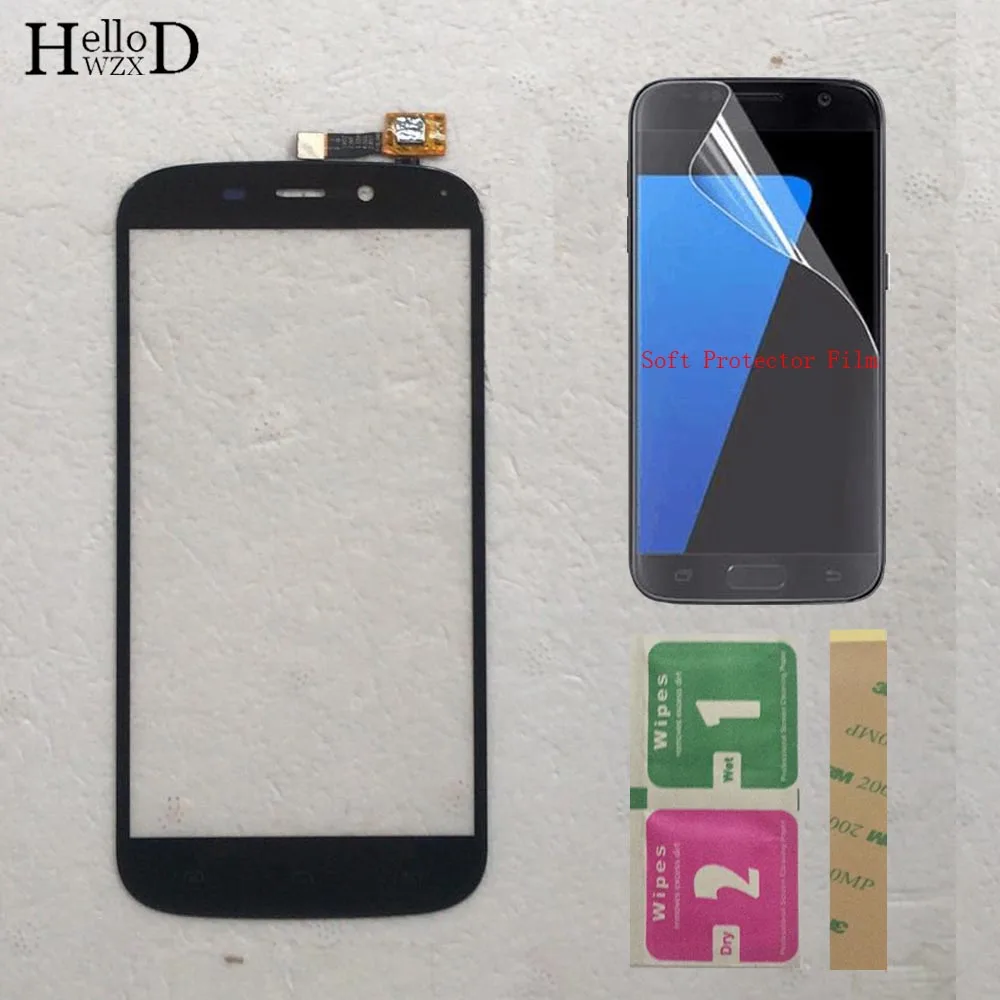 

Мобильный сенсорный экран дигитайзер Датчик Для Doogee Y100X Сенсорная Панель переднее стекло объектив сенсор + защитная пленка