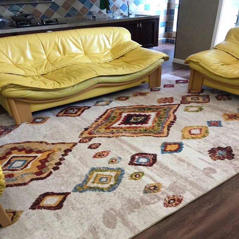 

Living Room Carpet Bohemian Home Decor Bedroom Floor Mat Custom Rug Turkiyede Olmayan Urunler ковер в гостиную Tapete Para Salas