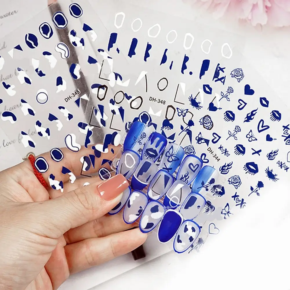 

1 Sheet Nail Art Sliders DIY Nail Sticker Nail Art Watermarks Manicuring Sticker 3D Nail Art Stickers Self-adhesive Nail Decals