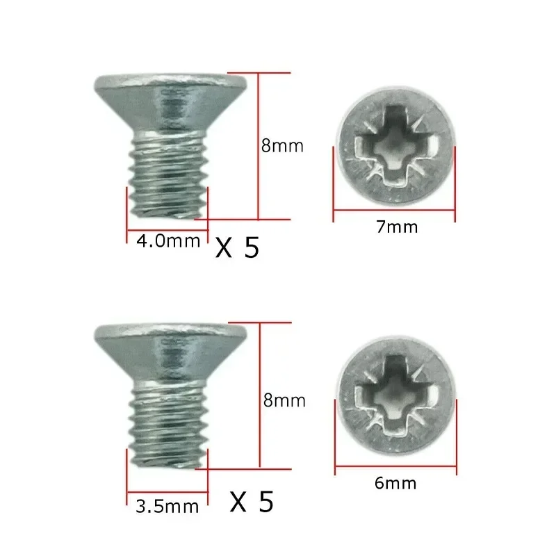 10/50/100 шт. набор винтов с плоской головкой никелированные крестообразные винты