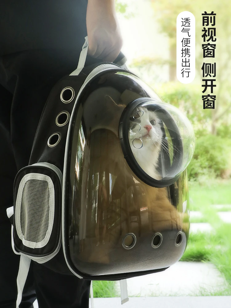 Cat Bag Outdoor Portable Summer Breathable Backpack Cat School Bag Large Capacity Space Capsule Cat Outdoor Pet Supplies