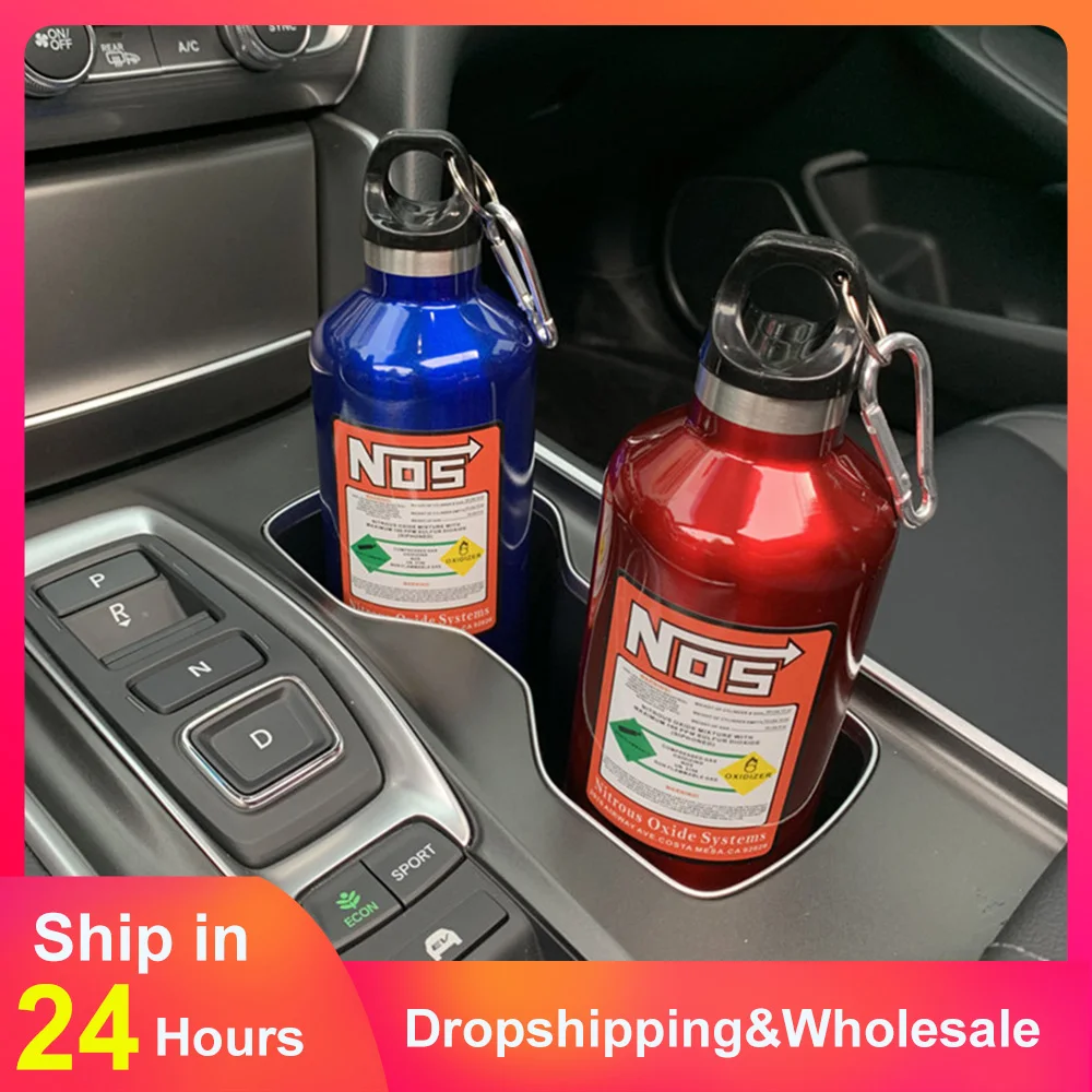 

JDM Car Insulation Cup Nos Nitrogen Cylinder Vacuum Stainless Steel Kettle 500 Ml High-capacity Travel Sports Bottle Water Cup