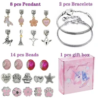 unicorn rainbow childrens fun diy handmade bracelet for girlfriend children exquisite gifts 24 pieces deliver gift box