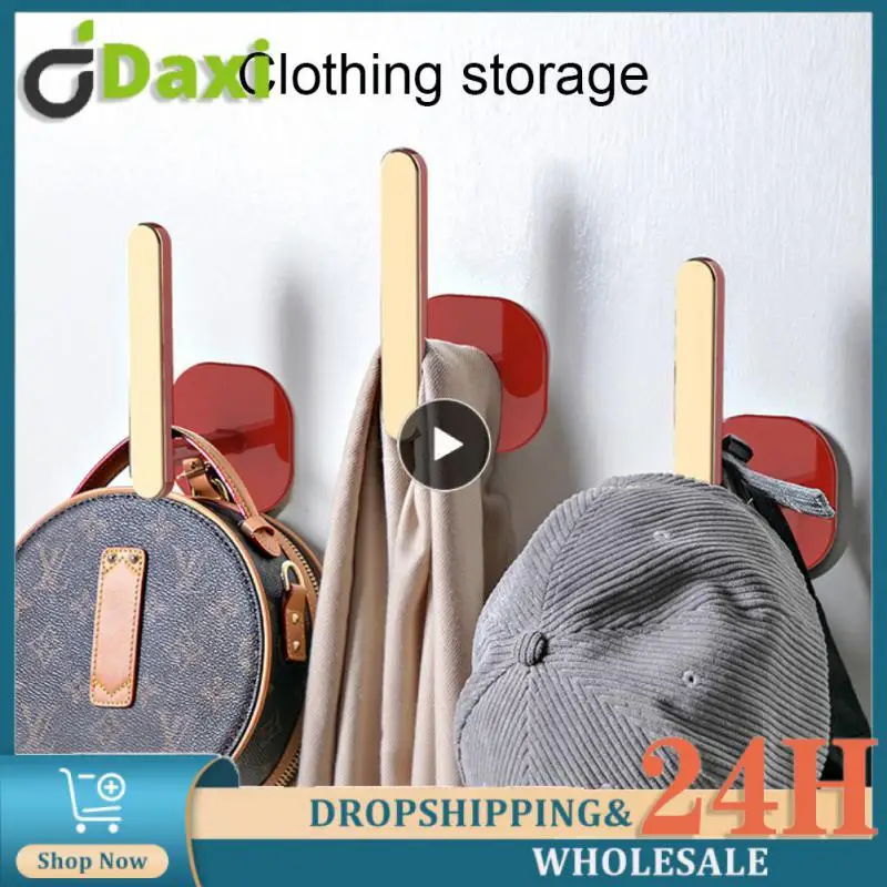 

Household Storage Hook Storage Hangers Punch-free Light Luxury Viscose Hook Wall Hook Multi-functional Home Towel Hanger Hooks