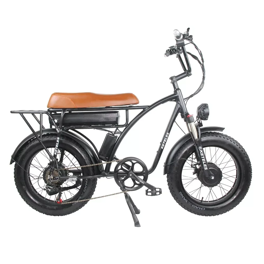 

2000W Two Wheel Drive KF8 E-Bike Front and Rear Dual Motor Electric Bike 26x4.0 Fat E-Bike 20Ah Lithium Battery Electric Bicycle